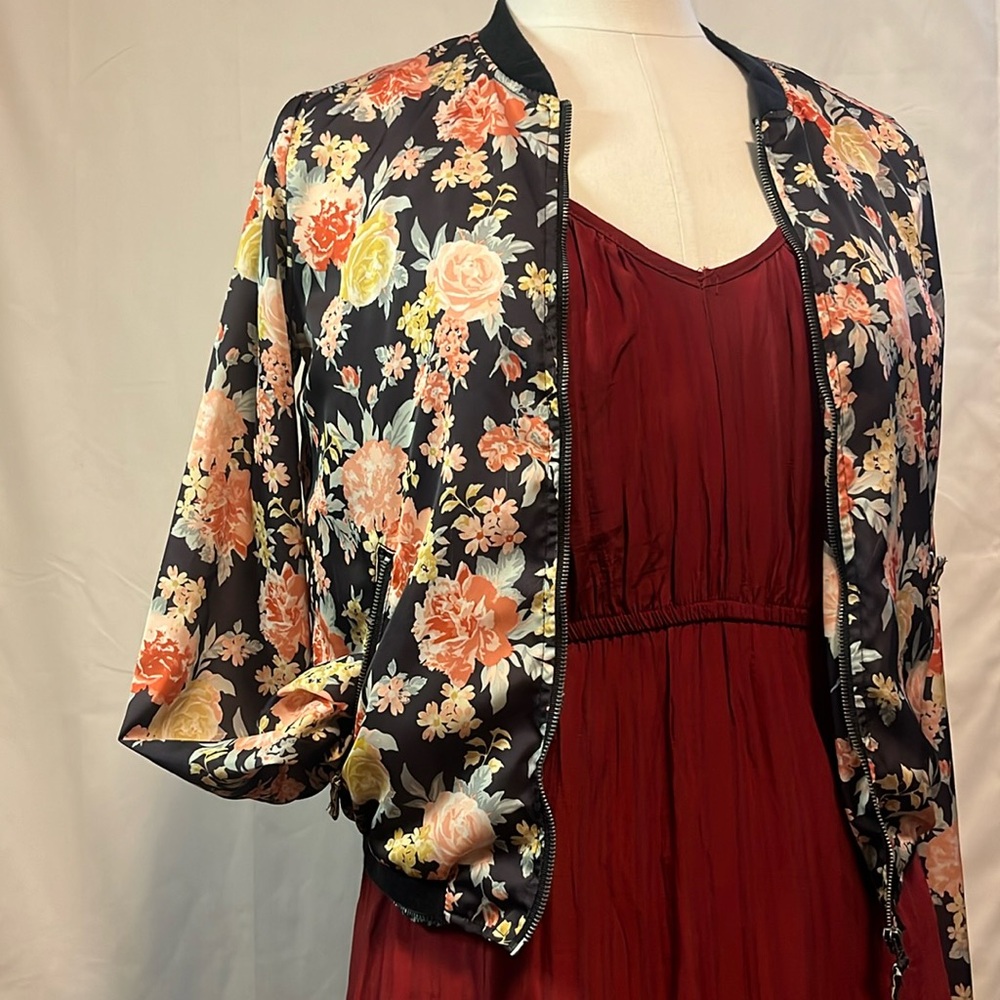 Garage Floral Spring Bomber Jacket